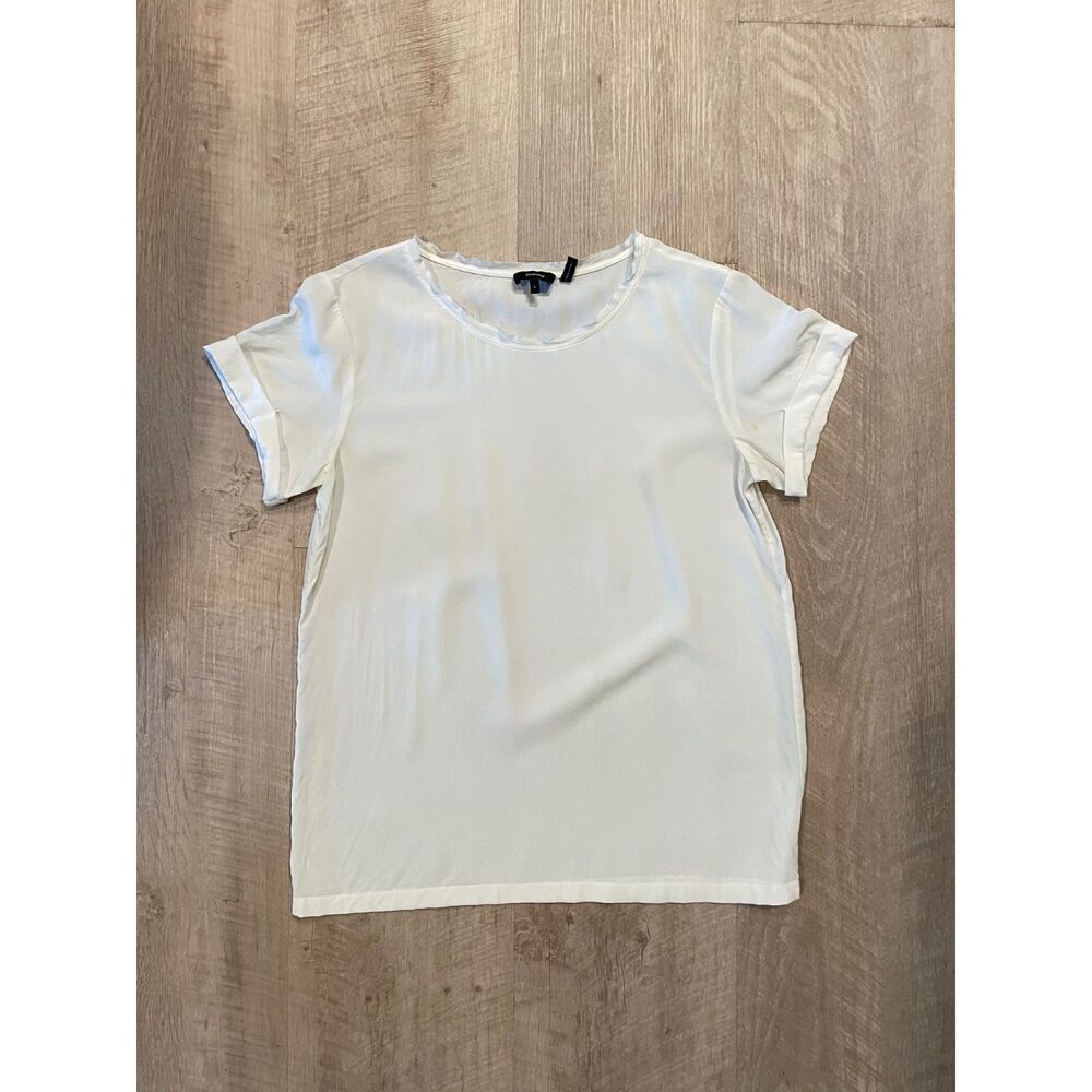 Theory 100% silk short sleeve shirt, size L